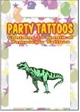 Party Pack of 10 T-Rex Tattoos