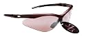 RayZor Professional Lightweight Dark Red UV400 Sports Wrap Hiking / Walking Sunglasses, With a Smoked Mirrored Anti-Glare Lens