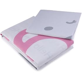 Hello Kitty Blinky White - 037103 - Housse De Couette 140X200 Cm + Taie D'Oreiller 63 X 63 Cm