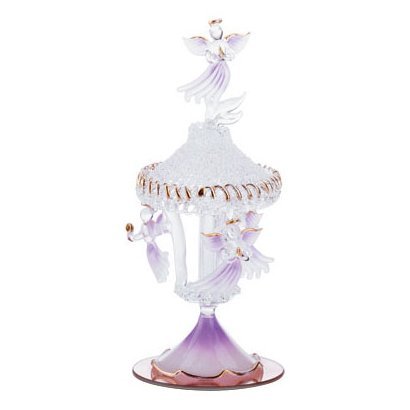 Spun Glass Angel Carousel