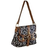 Women's Go Go Blue Logo Print Satchel: Blue Satchel