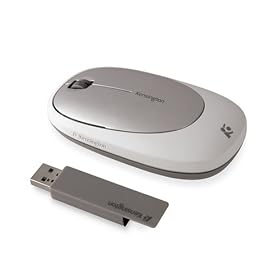 Kensington Ci75m Wireless Notebook Mouse in White with Silver - K72298US by Kensington