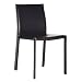 Kitchen & Housewares : Baxton Furniture Studios Edda Leather Dining Chair, Black, Set of 2