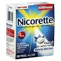 Nicorette-Nicotine Stop Smoking Aid, 4mg White Ice 100 Pieces