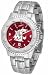 Washington State Cougars NCAA Anochrome "Competitor" Mens Watch (Steel Band)