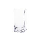 Block Glass Vase - 10 H