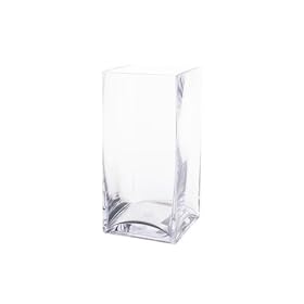 Block Glass Vase - 12 H by 