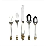 Royal Danish Gold Accent 5 Piece Place Set with Place Spoon