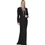 Black Formal Evening Dress with Jacket - Mother of Bride & Groom Dress. Mothers Dress Gown. Womens Long Evening Gown by Sean Collection (7260)