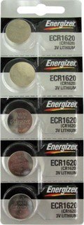 Energizer CR1620 Lithium Battery Pack of 5