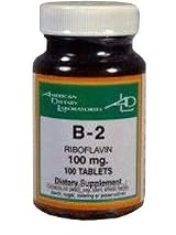 Vitamin B2 100 mg 100 Tablets by American Dietary Labs