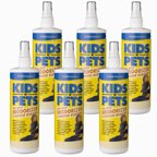 KIDS 'N' PETS DOG BODY DEODORIZER & DANDER REMOVER, 6 Pack - 16 fluid ounces (96 fluid ounces total)