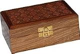 Jewelry Boxes Wood Box Hand Engraved Antiqued Finish Indian Style (wc385)
