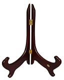12" Plate stand, easel - dark brown