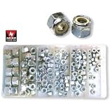 Lock Nut Assortment - Nylon Lock Inserts - 150 Pieces