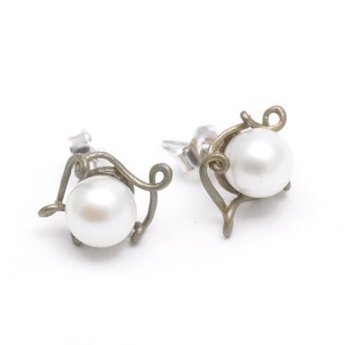 Peapod Earrings by Michael Michaud