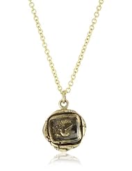 Pyrrha "talisman" 14k Yellow Gold Dove Necklace
