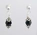 Black Swarovski Crystal Earrings