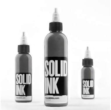 SOLID Tattoo Ink -COOL GREY- 2oz Bottles -Tattoo Supplies-