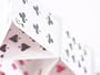 View of Structure Made of Playing Cards Photographic Poster Print, 24x32