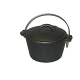 Cajun Cookware Seasoned Cast Iron Dutch Oven 1 Qt.