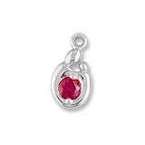 Mother and Child Genuine Ruby Charm