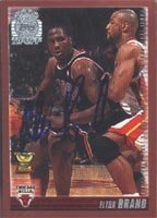 Elton Brand, Chicago Bulls, 2000 Topps Tipoff All Star Rookie Autographed Card