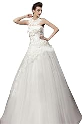 Sexy Chiffon/Taffeta/Tulle High-Neck Crystal Applique Crystals Lace Beaded  Dress