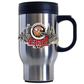 Siskiyou Sports San Francisco 49ers 18 oz  NFL Stainless Steel Travel Mug