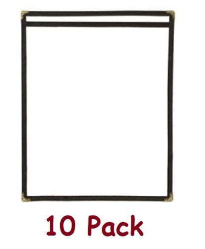(10) ChefLand Single Menu Cover, Brown Trimming, 8.5