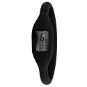 Golden Classic Women's 2174_blk "Sporty Jelly" Skinny Black Silicone Digital Watch