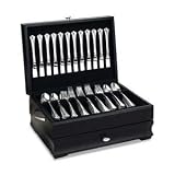 MANHATTAN FLATWARE CHEST - FLATWARE CHEST, BLACK/BLACK, MANHATAN COLLECTION