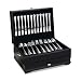MANHATTAN FLATWARE CHEST - FLATWARE CHEST, BLACK/BLACK, MANHATAN COLLECTION