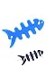 Blue - Smarter Wrap Fishbone Shape Cord Manager