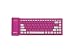 Bluetooth Silicone Keyboard ラズベリーピンク