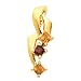 14K White or Yellow Gold Mozambique Garnet and Citrine Pendant -- OTHER GEMS AVAILABLE