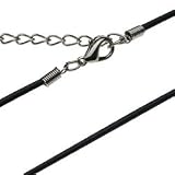 �y���U�[�l�b�N���X�z ���v�R �u���b�N ��2mm �y45cm~50cm�����z �����Y&���f�B�[�X