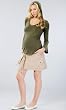 The Flare Sleeve Cotton Lycra Hoodie Top