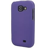 Hard Snap-on Sleeve Shield PURPLE RUBBERIZED Faceplate Cover Case for SAMSU ....
