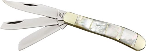 Frost Trapper Mother Of Pearl Folding Knife,Clip/Spey/Sheepsfoot Blade, Mother of Pearl OC532MOP3