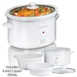 Hamilton Beach 33148 4pc 2-in-1 Slow Cooker