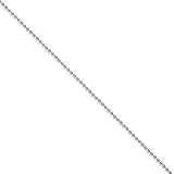 Stainless Steel 3mm Ball Chain Necklace - 24 Inch - JewelryWeb
