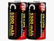 CTA DIGITAL 2-C Size 5500 mAh NiMH Rechargeable Batteries