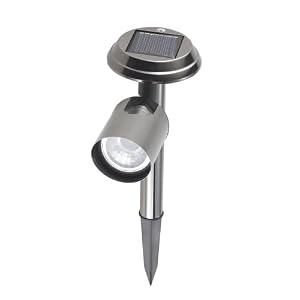 Pine Top 508-0006GM Steel Solar Spot Light, Gun Metal by
