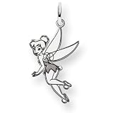 Tinker Bell Charm 3/4in - Sterling Silver