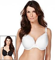 2 Pack Limited Collection Padded Full Cup DD-GG Bras with Modal