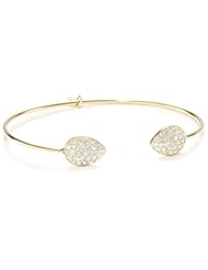 Jemma Wynne "Prive" Yellow Gold Diamond Pear Bangle Bracelet