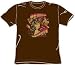 Wonder Woman PEACE LOVE EQUALITY Adult Brown T-shirt Tee Shirt