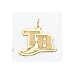Tampa Bay Devil Rays 5/8in Pendant - 14kt Yellow Gold