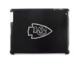 Black Apple iPad 2 Aluminum Plated Back Case Kansas City Chiefs